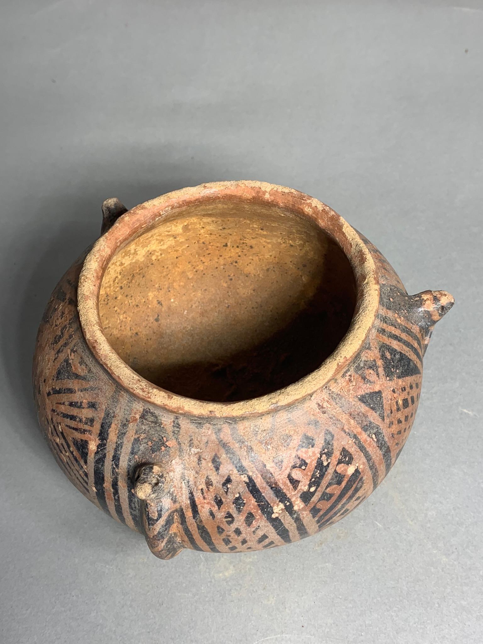 Pre Columbian Painted Pottery Jar Columbus