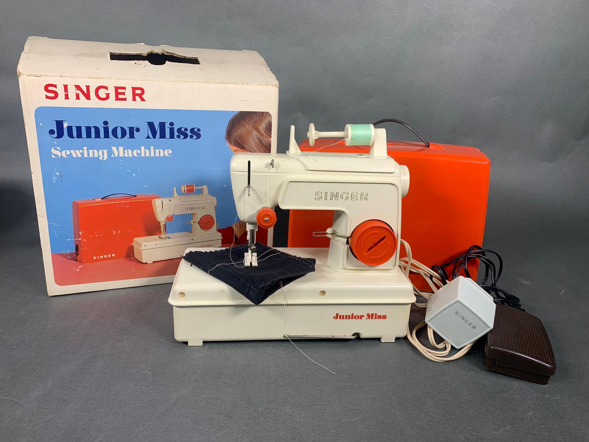 Singer Junior Miss Sewing Machine with Original Box