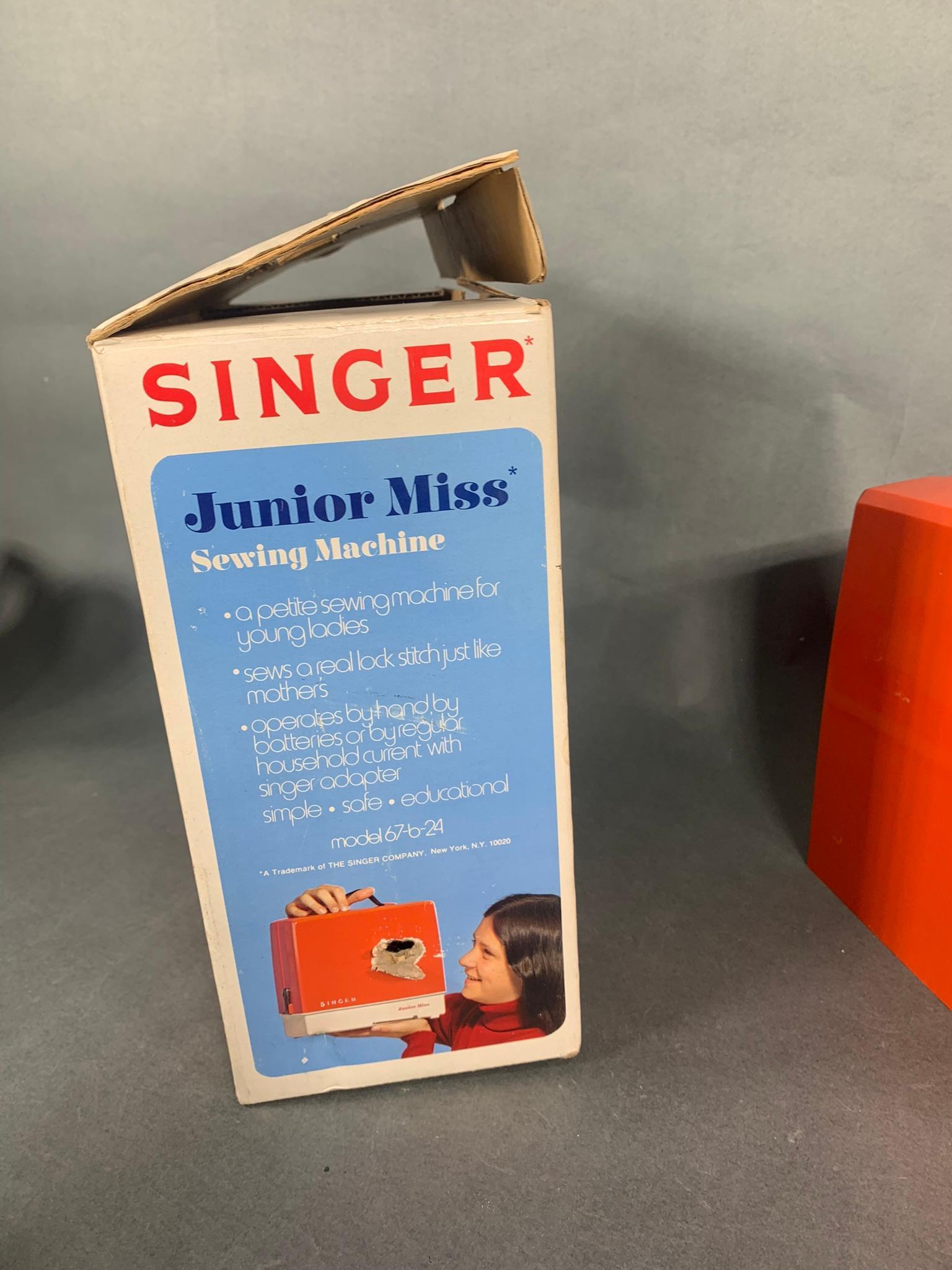 Singer Junior Miss Sewing Machine with Original Box