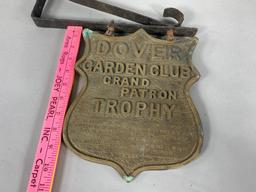 Antique Dover Garden Club Gran Patron Trophy Local History