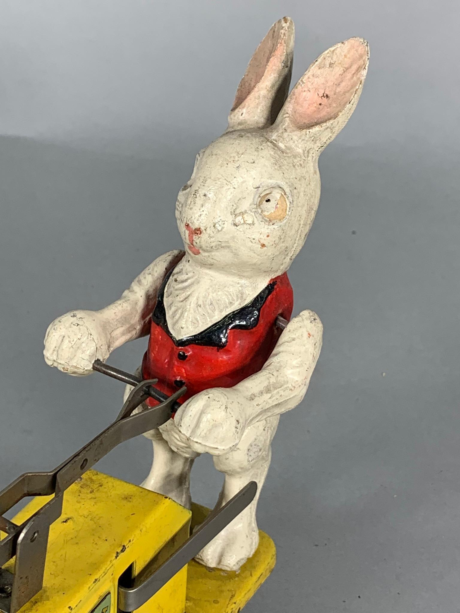 Lionel Pre-War Peter Rabbit Easter Bunny Hand Car with Flanged Wheels