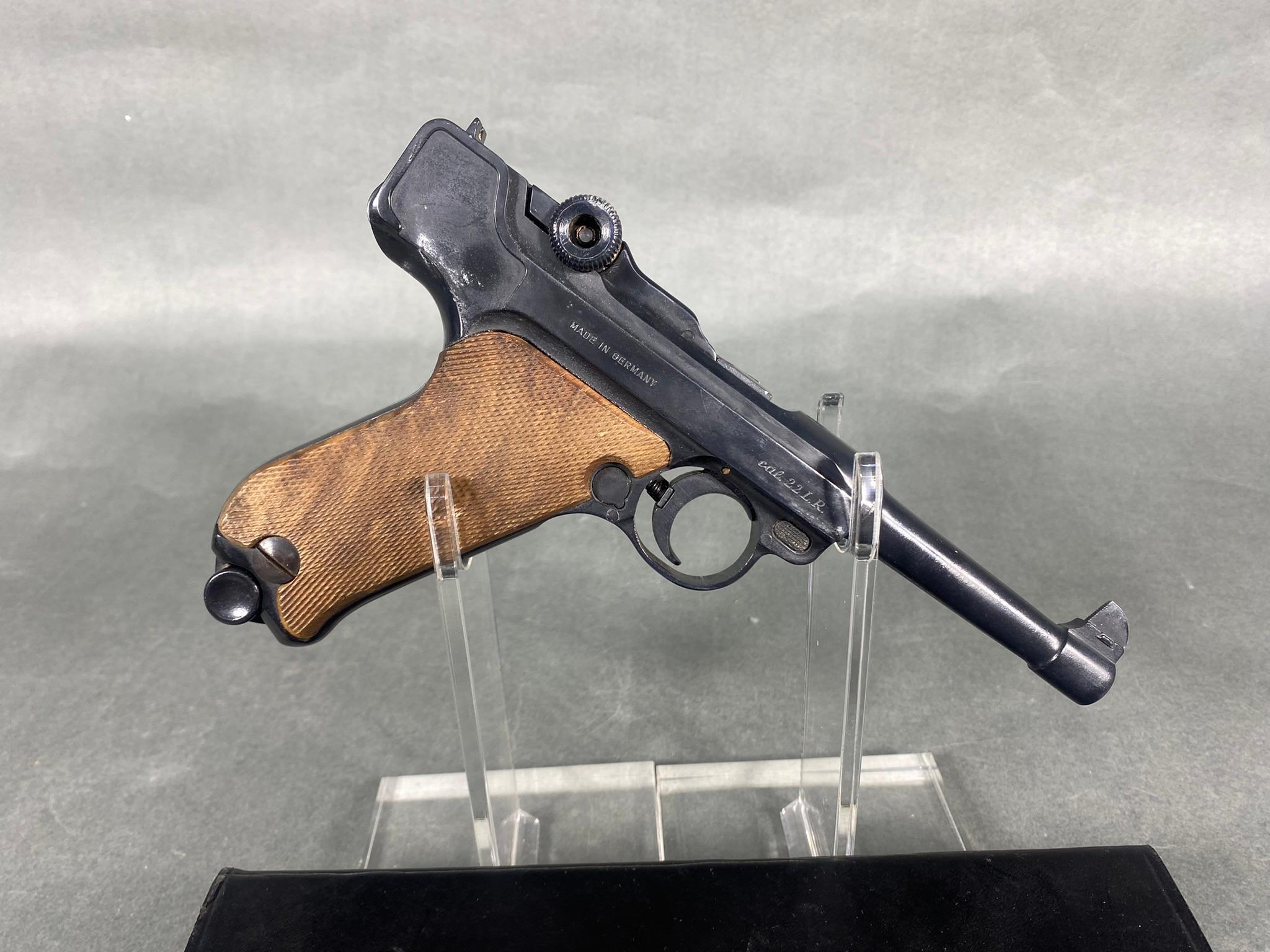 German Luger Style Erma 22LR Pistol in Box