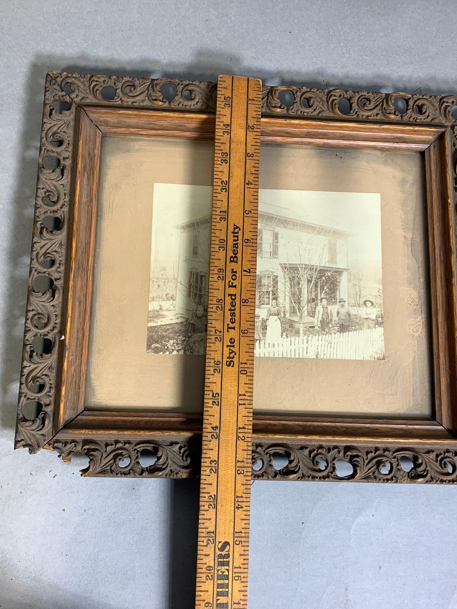 Group of Vintage Photographs, Vintage Birth Certificate and Framed Art