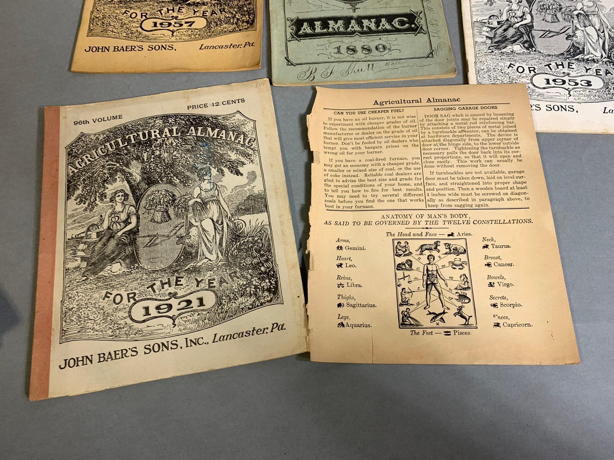 Early Antique Agricultural Almanacs From Lancaster, PA