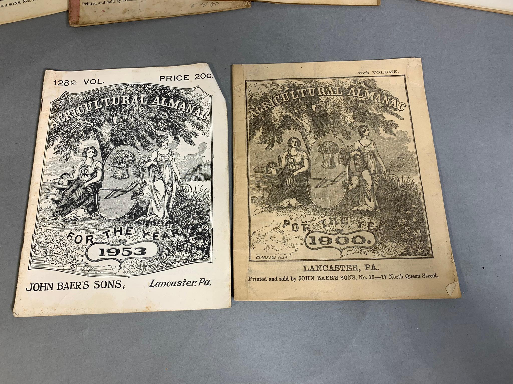 Early Antique Agricultural Almanacs From Lancaster, PA