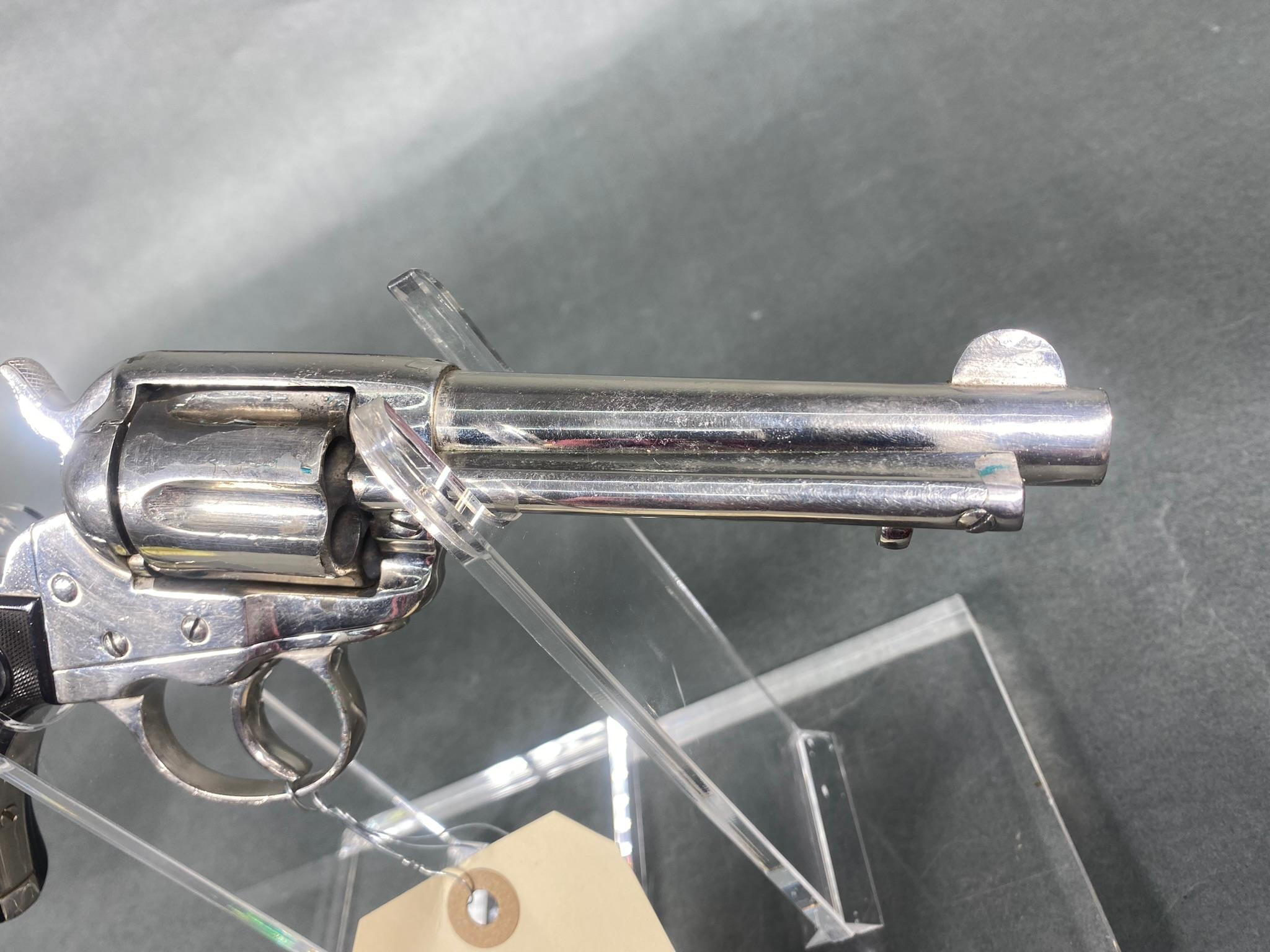 Colt Lightning Revolver Pistol 38 Cal Nickel Plate