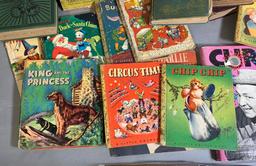 Group Lot Vintage, Antique Books including Charlie McCarthy, Little Golden