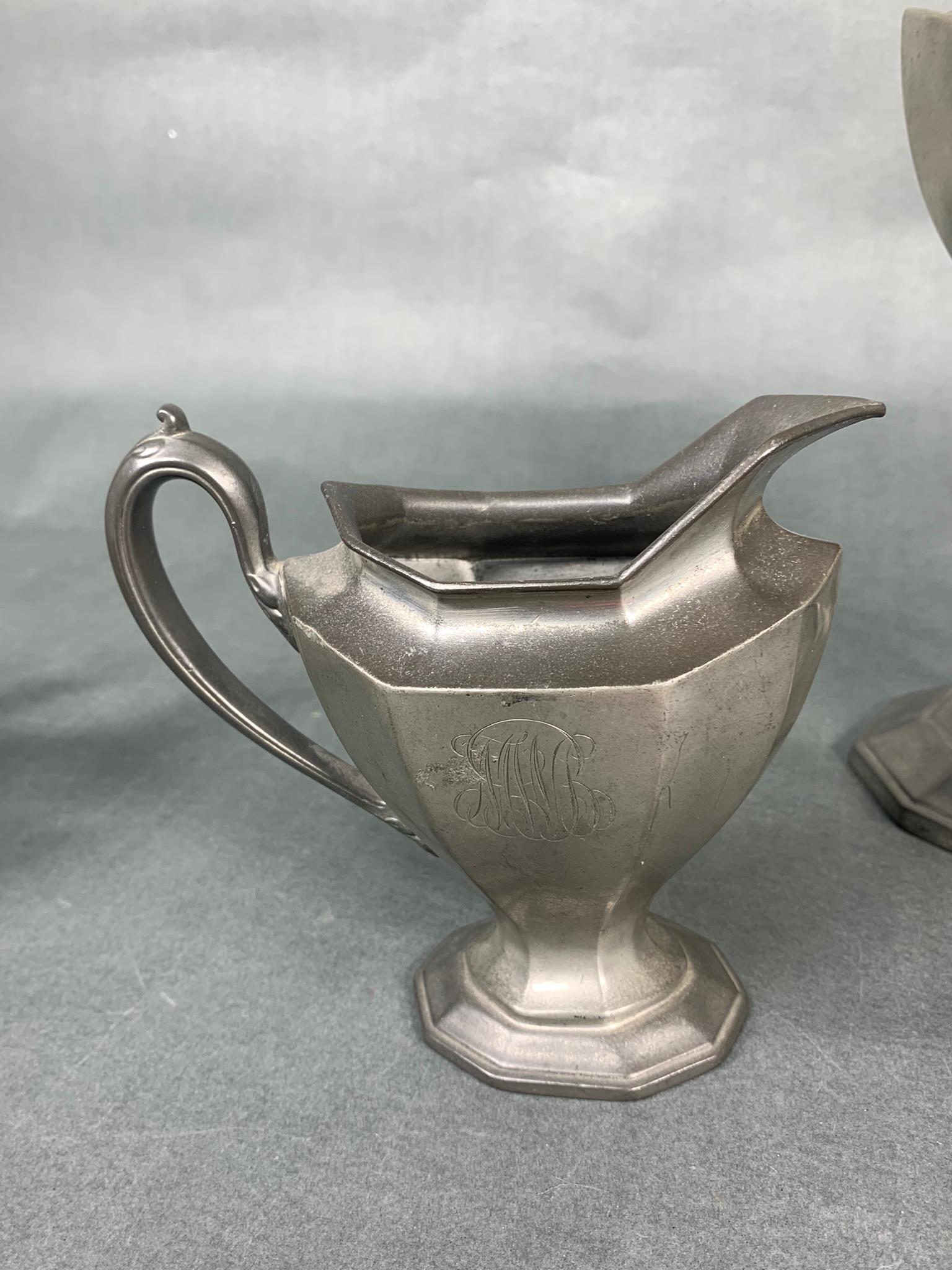 Antique Reed & Barton Pewter Tea Set