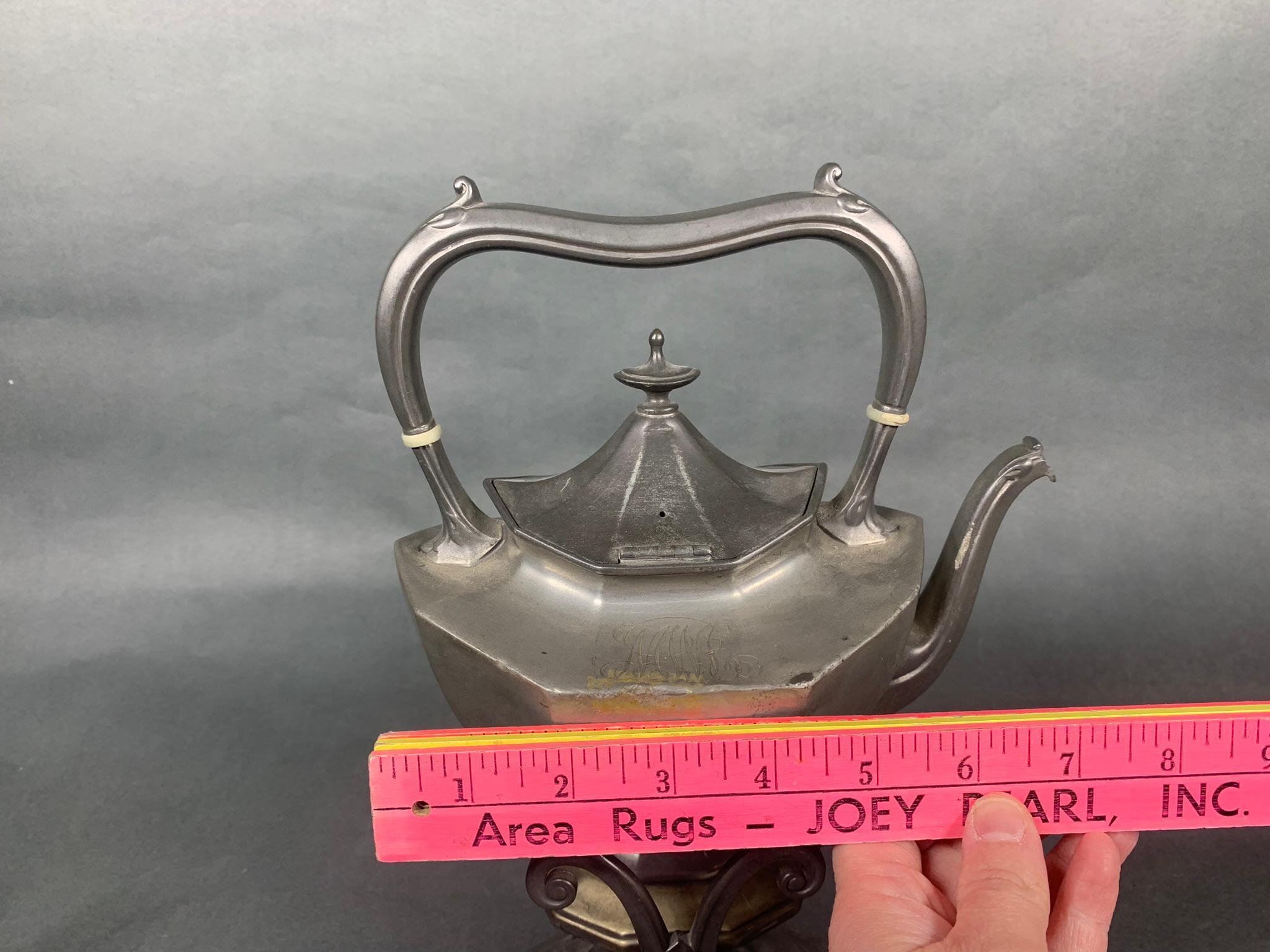 Antique Reed & Barton Pewter Tea Set