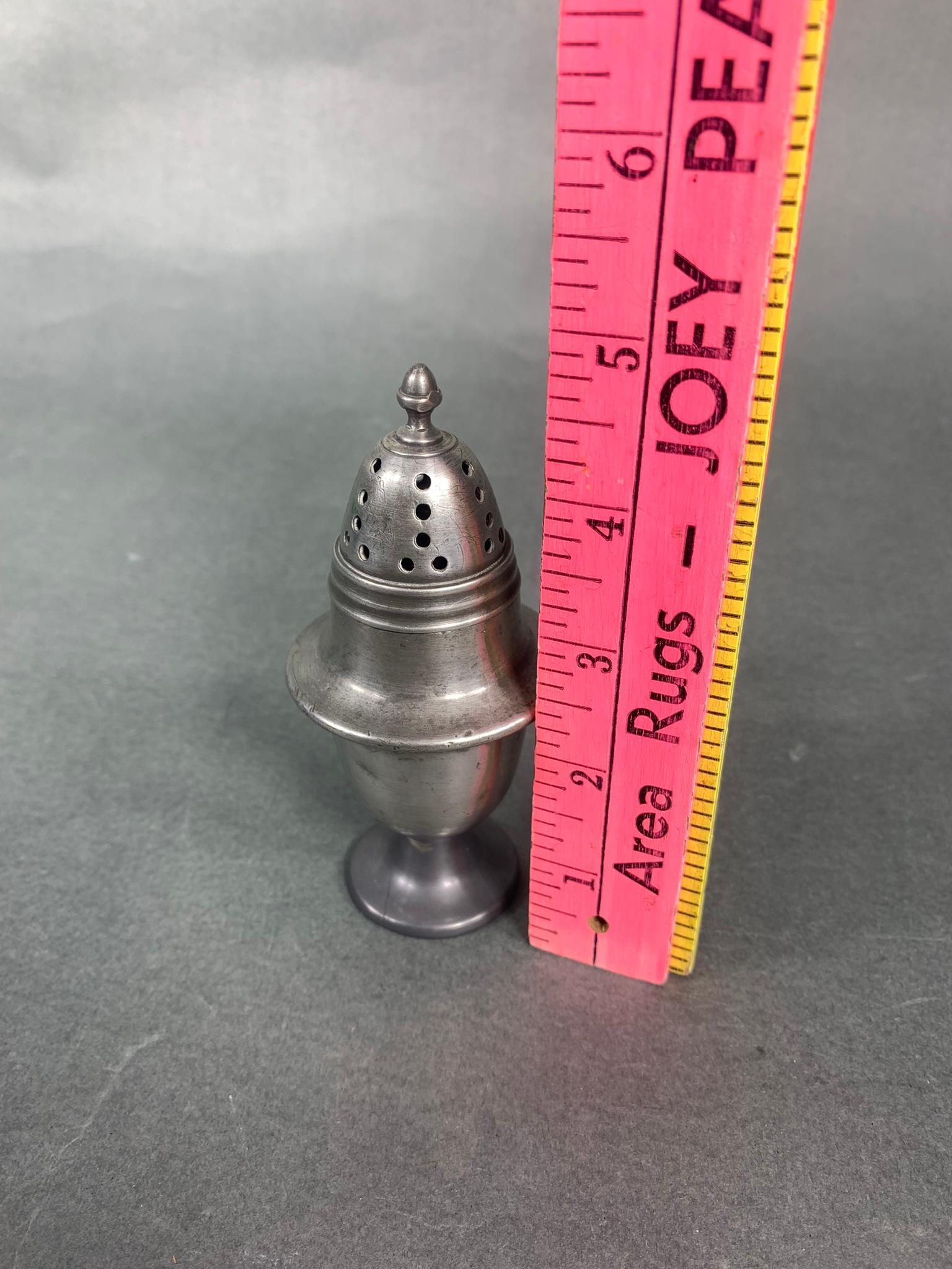 Group of Antique Pewter Salt & Pepper Shakers