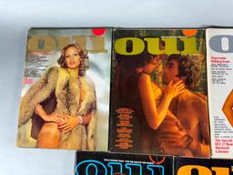 7 Vintage 1973-1976 Oui Adult Magazines