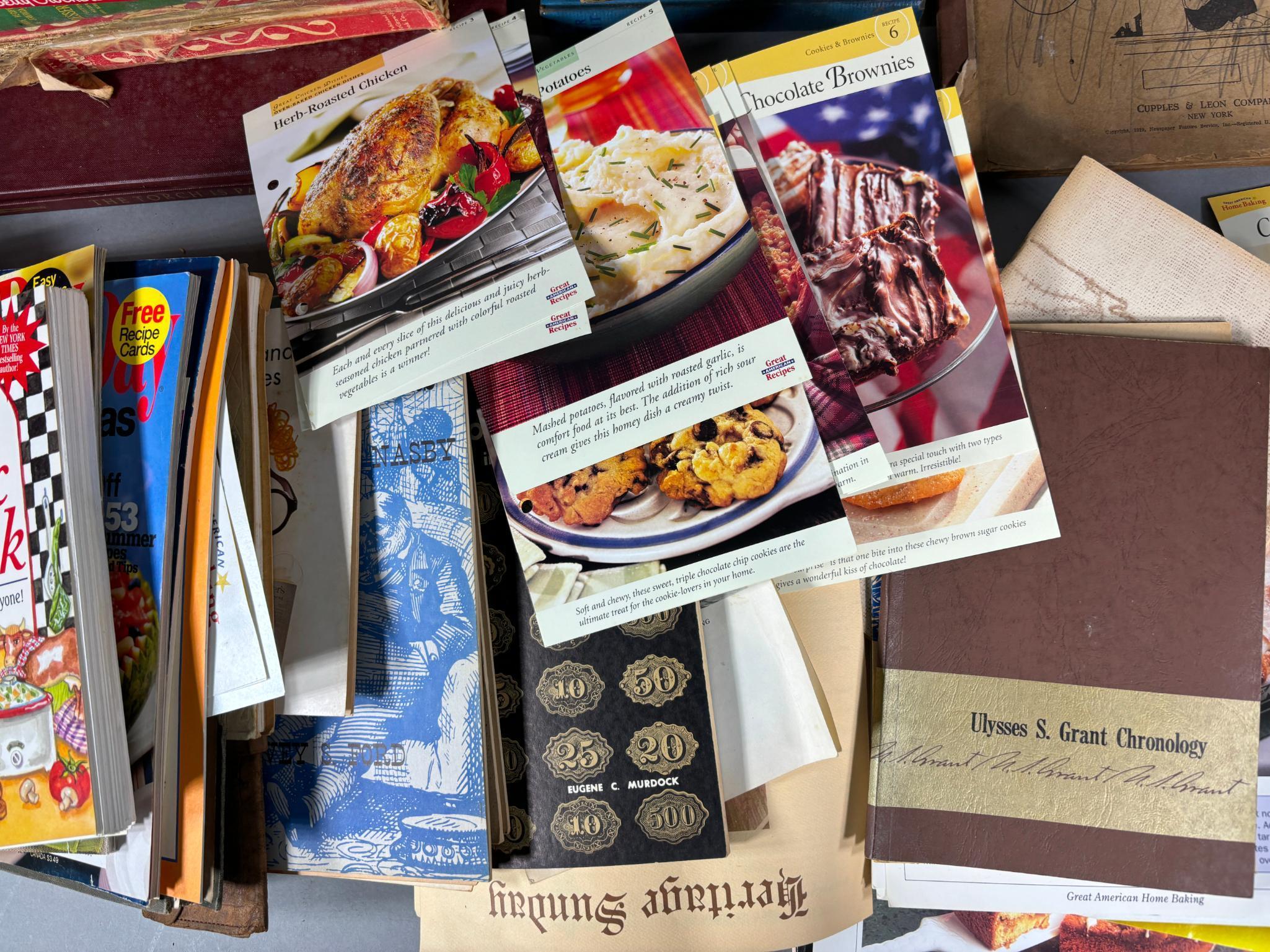 Large Lot of Vintage Cook Books