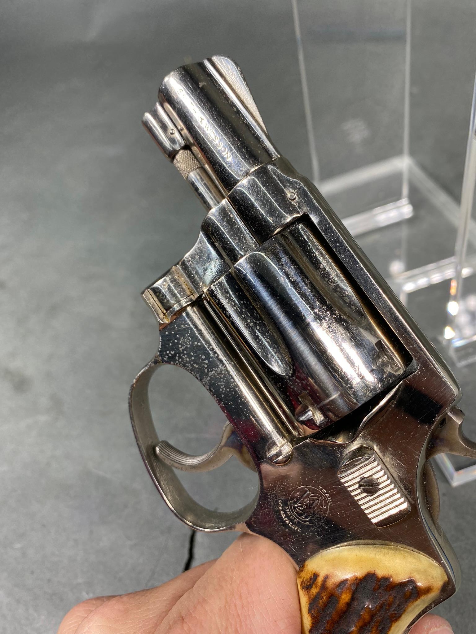 Smith & Wesson Pre 36 Baby Chief Revolver Stag Handles