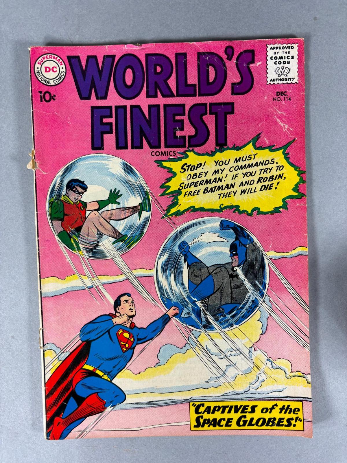 10 Cent Comic Book World's Finest Superman Space Gloves Complete