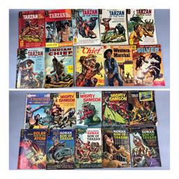 20 Comic Books - 10 cent, 20 cent, 50 cent - Adventure, Tarzan, Samson