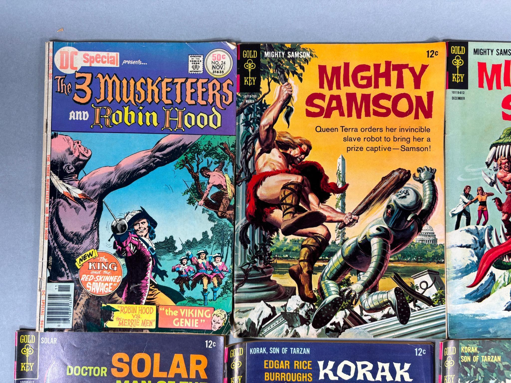 20 Comic Books - 10 cent, 20 cent, 50 cent - Adventure, Tarzan, Samson