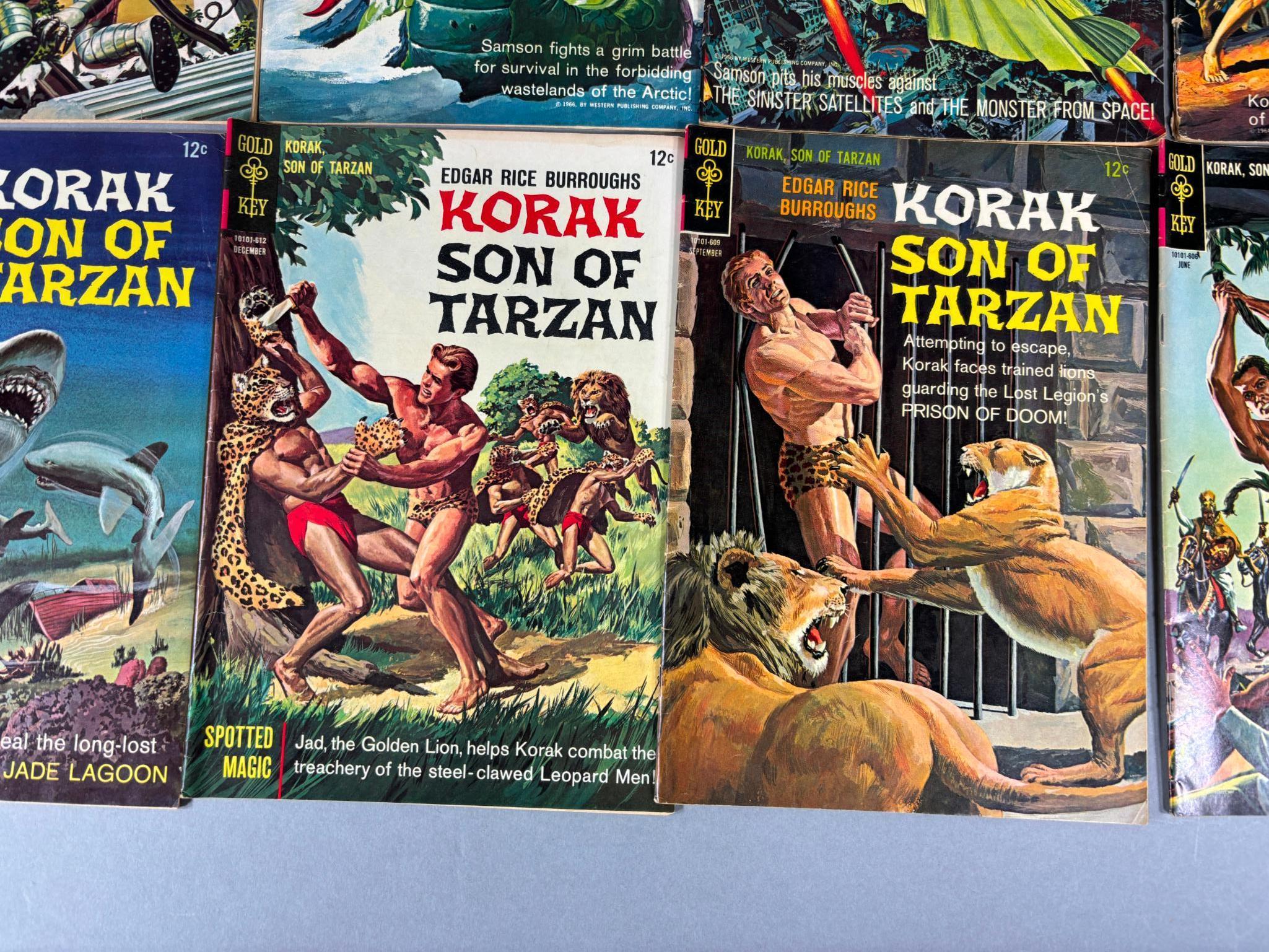 20 Comic Books - 10 cent, 20 cent, 50 cent - Adventure, Tarzan, Samson