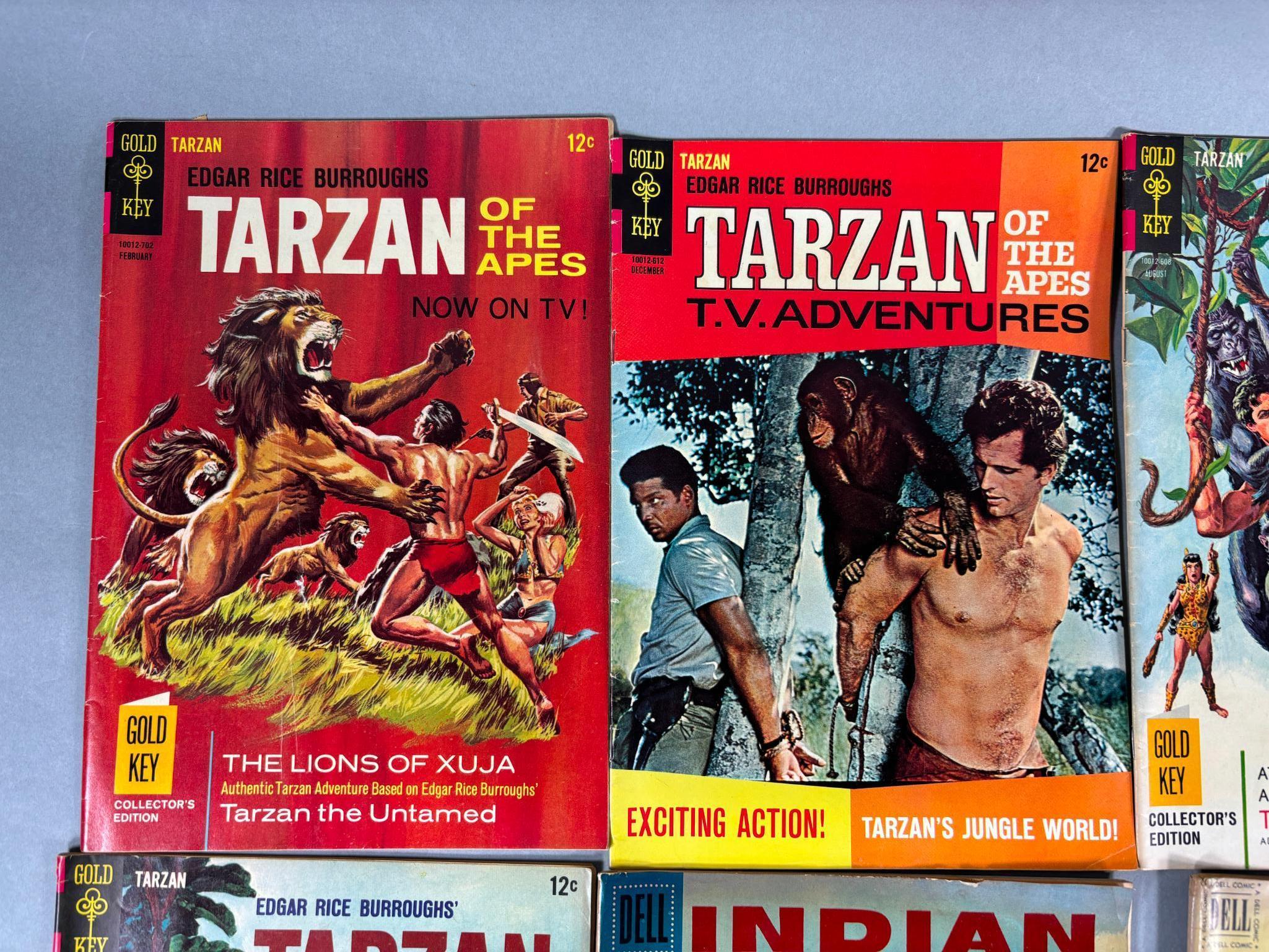 20 Comic Books - 10 cent, 20 cent, 50 cent - Adventure, Tarzan, Samson