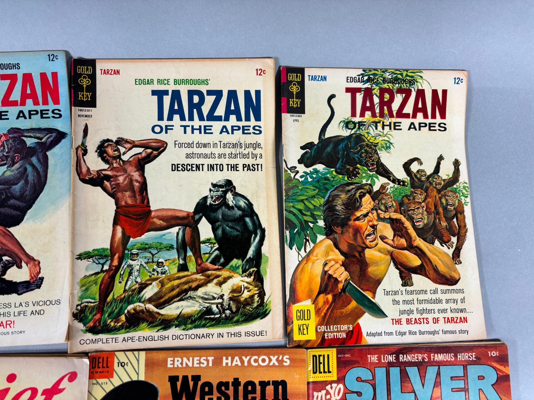 20 Comic Books - 10 cent, 20 cent, 50 cent - Adventure, Tarzan, Samson