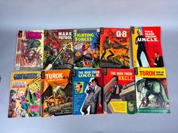 20 Comic Books, 10 cent, 12 cent, 35 cent, 60 cent - Adventure, Military, UNCLE etc