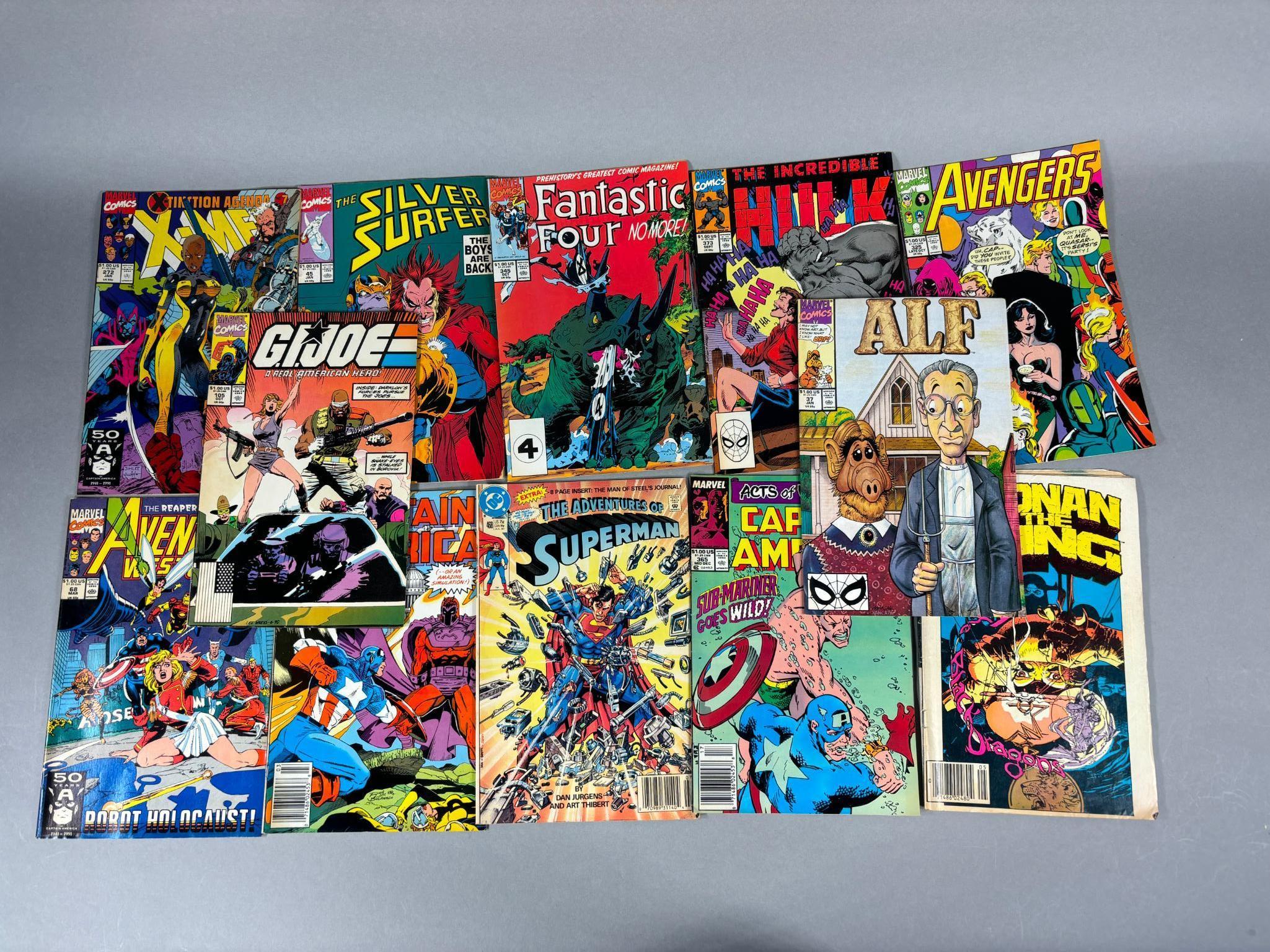 Group Lot Vintage $1.00 Comic Books Superhero and More