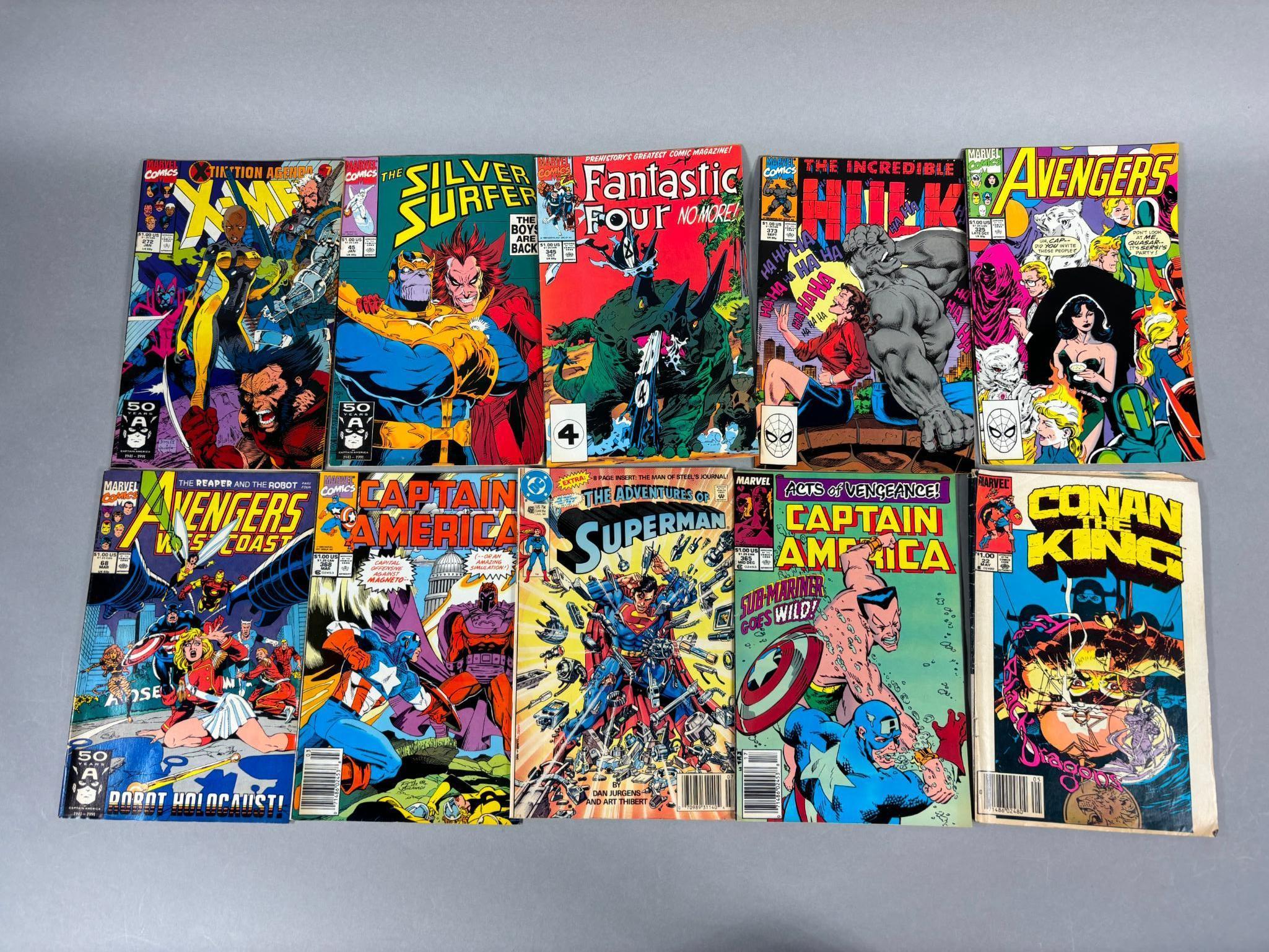 Group Lot Vintage $1.00 Comic Books Superhero and More