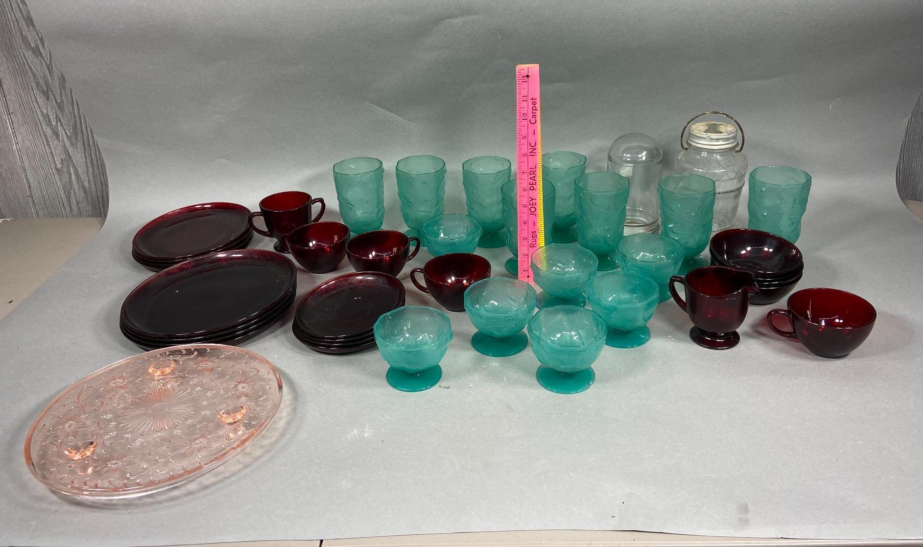 Lot of Glassware including Plates, Bowls, Cups and More