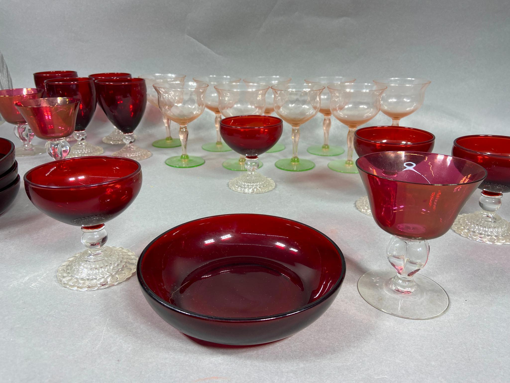 Lot of Glassware including Plates, Bowls, Cups and More