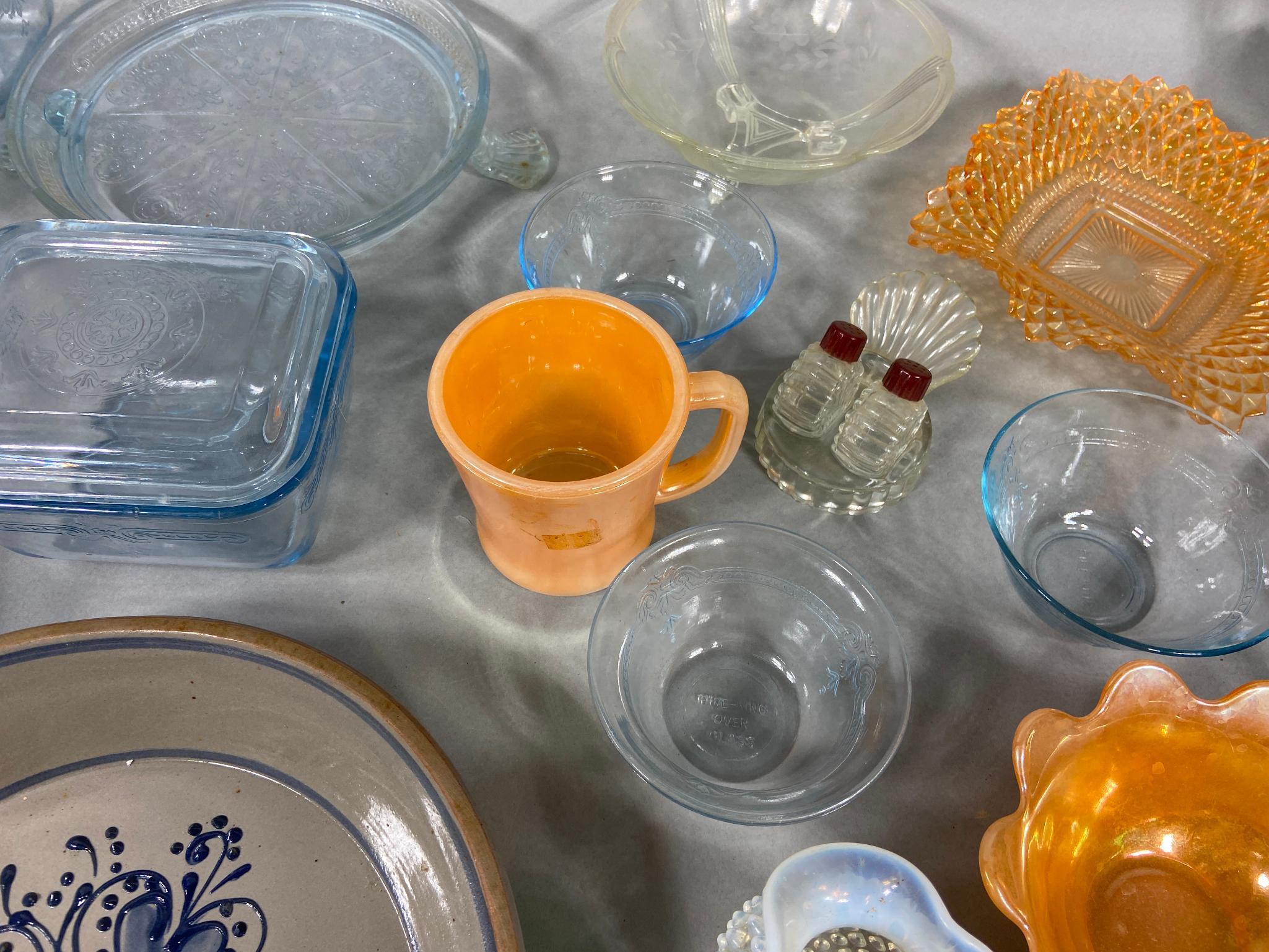 Lot of Glassware including Plates, Bowls, Cups and More