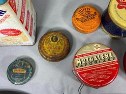 Group Lot of Vintage Advertising Tins, Trays