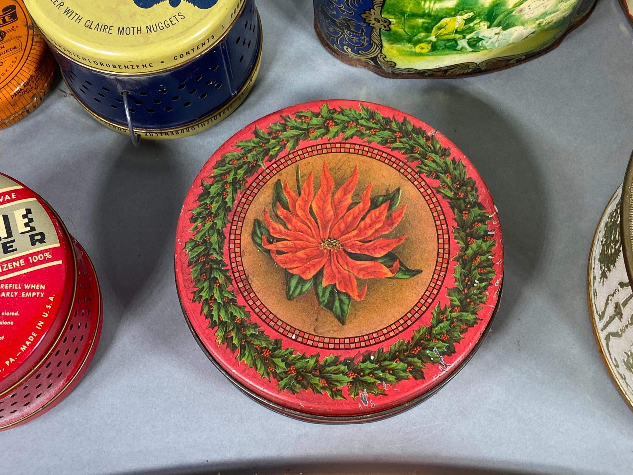 Group Lot of Vintage Advertising Tins, Trays