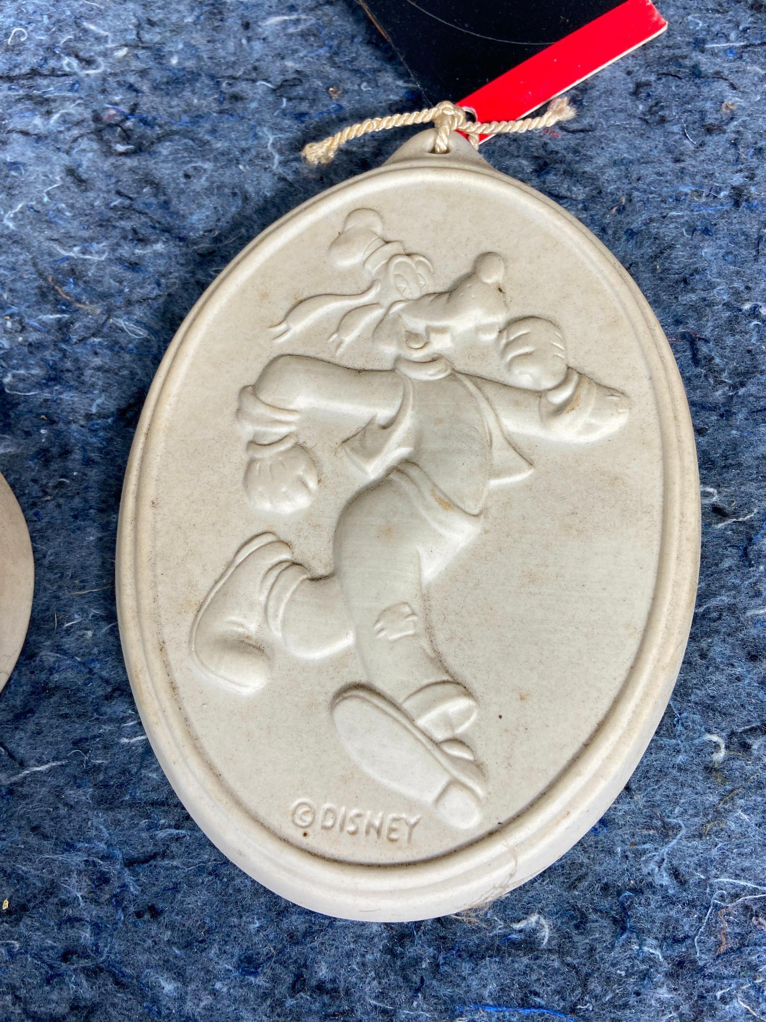 7 Vintage Cookie Molds including Mickey Mouse, Minnie Mouse, Donald Duck, Ohio State, and More