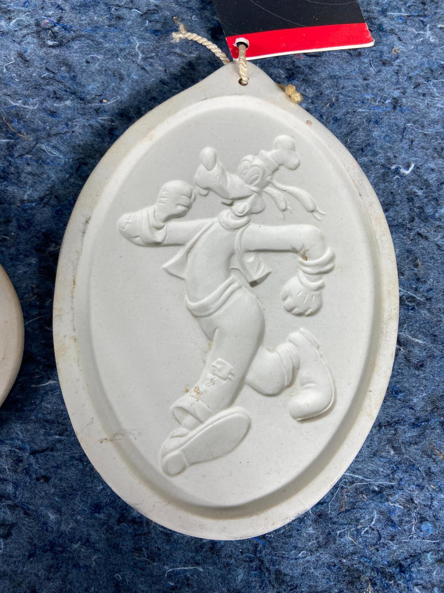 7 Vintage Cookie Molds including Mickey Mouse, Minnie Mouse, Donald Duck, Ohio State, and More