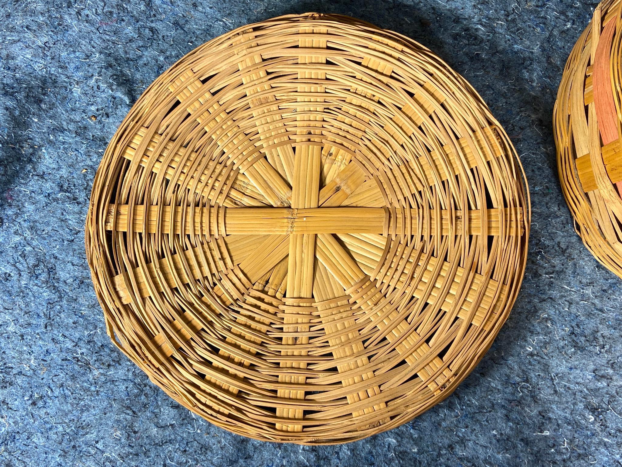 9 Vintage Wicker Baskets