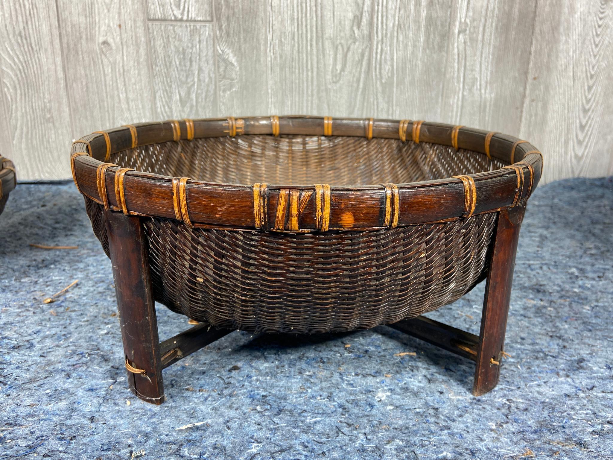 9 Vintage Wicker Baskets