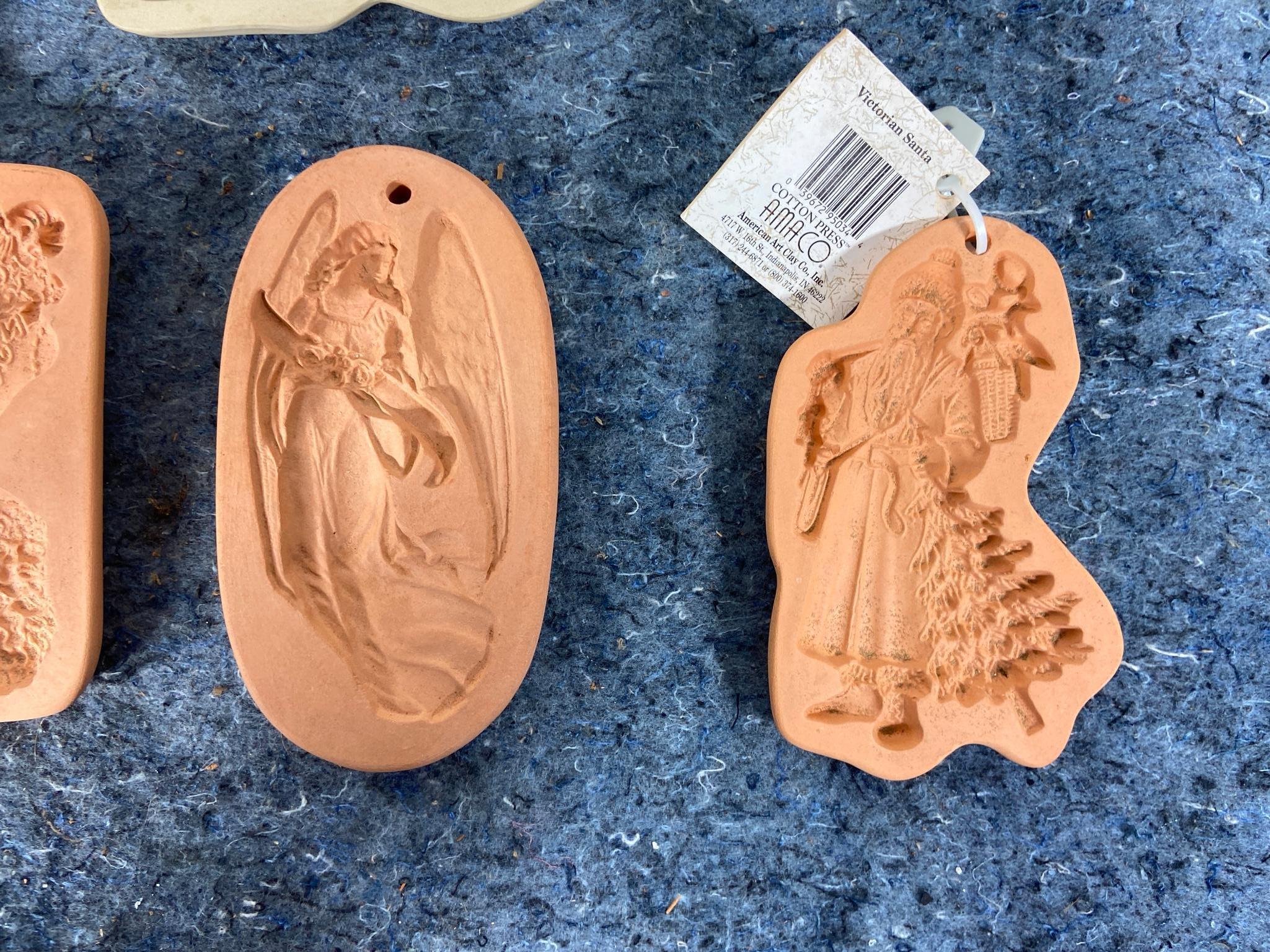 10 Vintage Cookie Molds including, Pumpkin, Dog, Bunny, Christmas, Turkey, and More