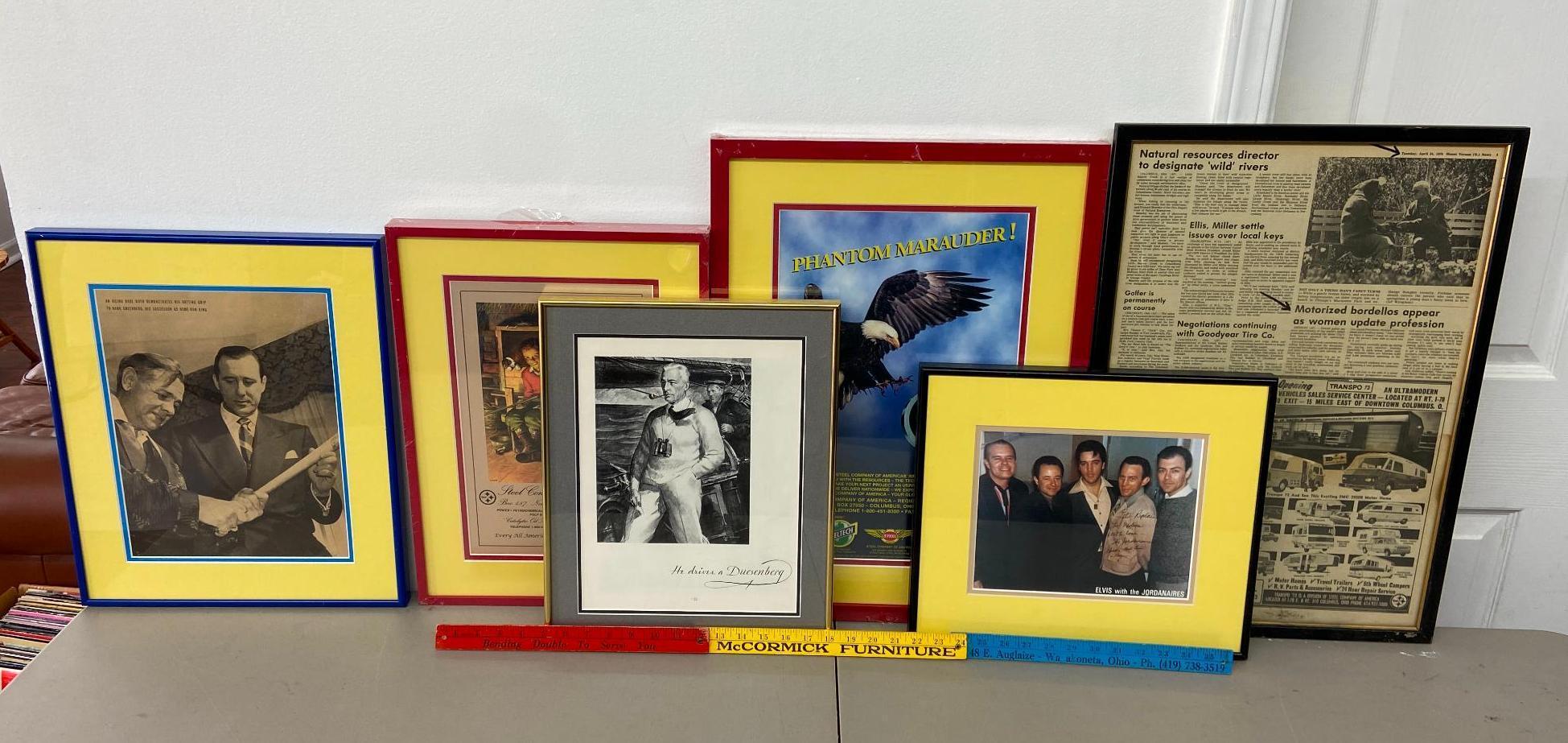 Group Lot of Framed Photographs, Prints