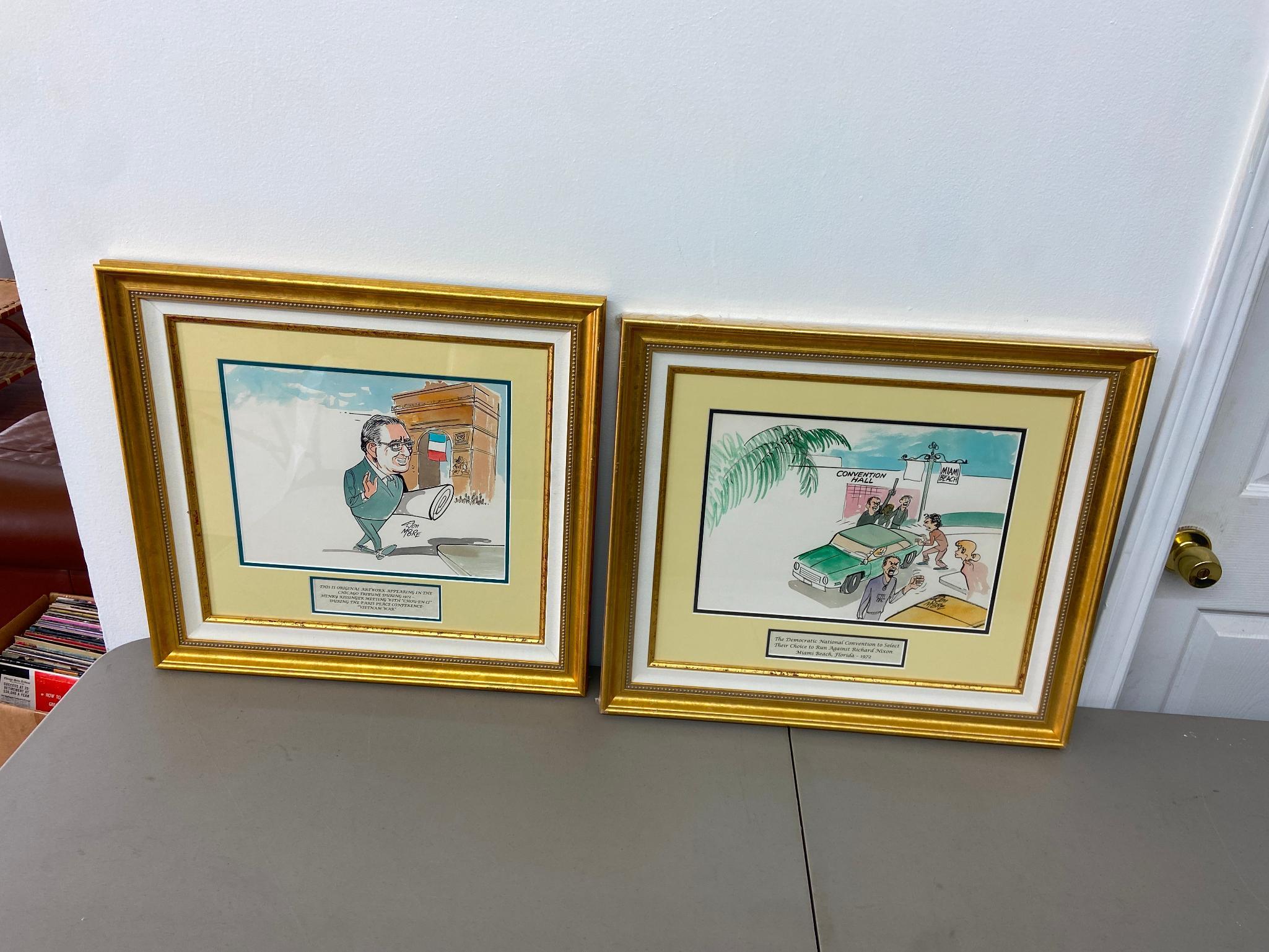 Group Lot of Framed Art, Prints, Sports, Boy Scouts, WWII Military