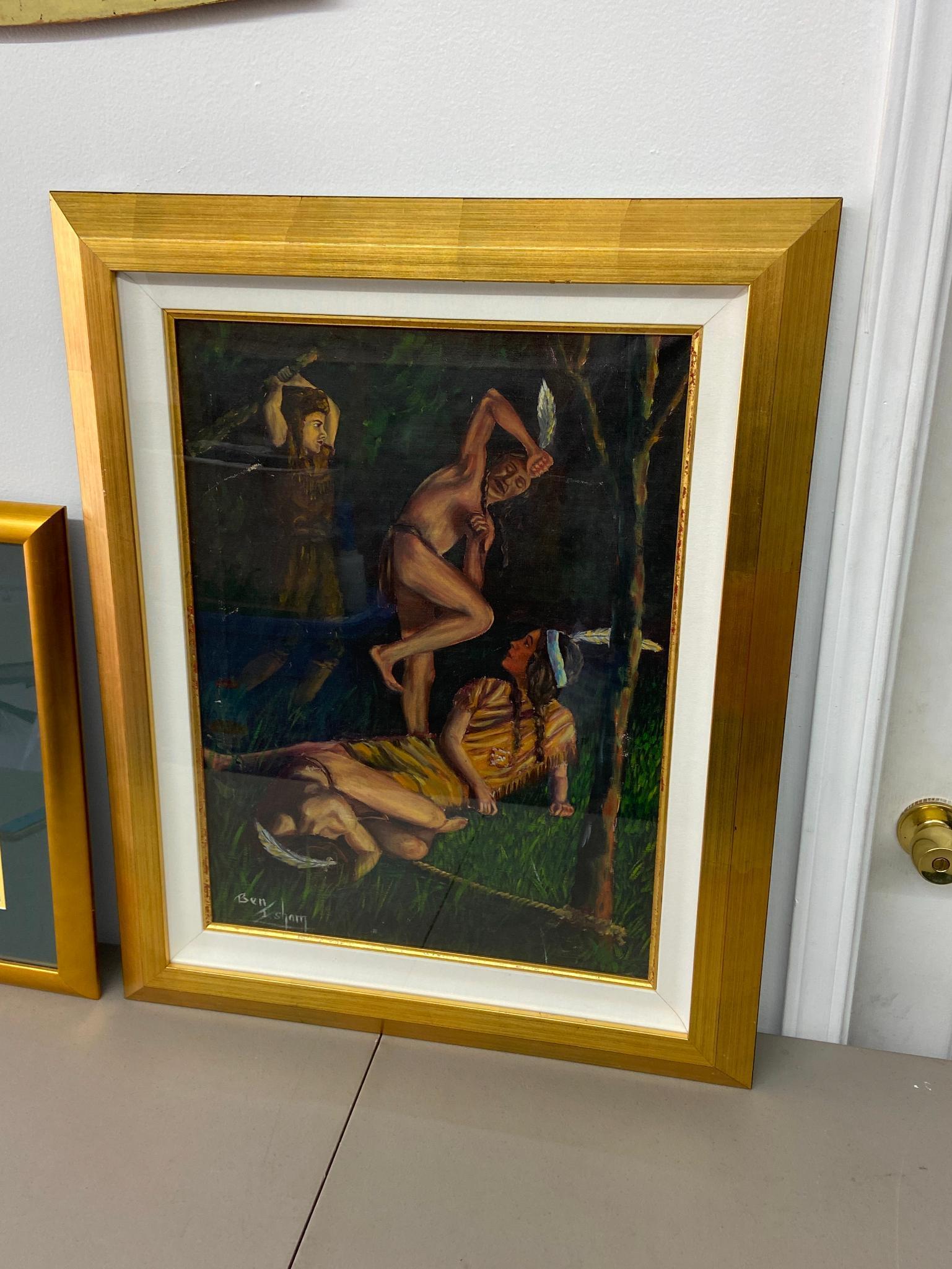 Two Framed Paintings, Framed Print