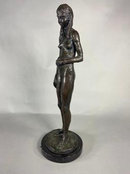 Vintage Zel Burke Bronze Lulu Statue