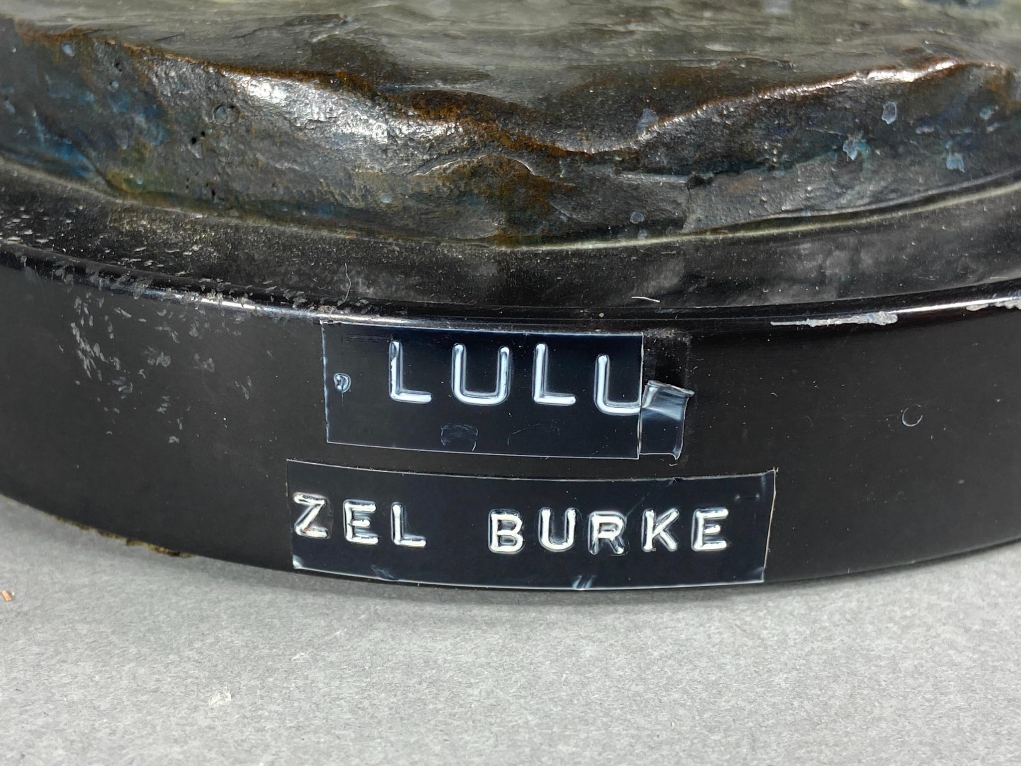 Vintage Zel Burke Bronze Lulu Statue