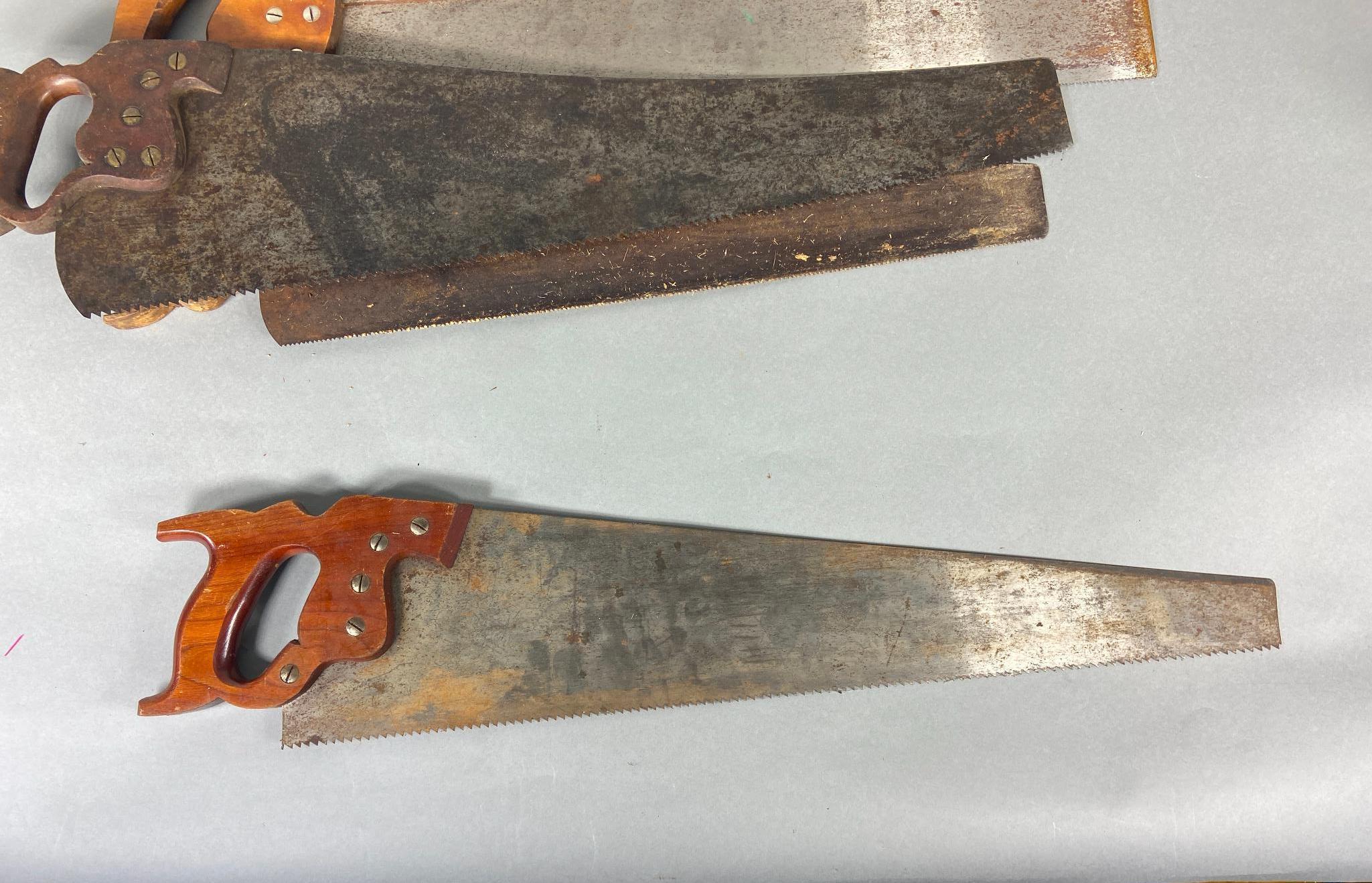 4 Vintage Hand Saws