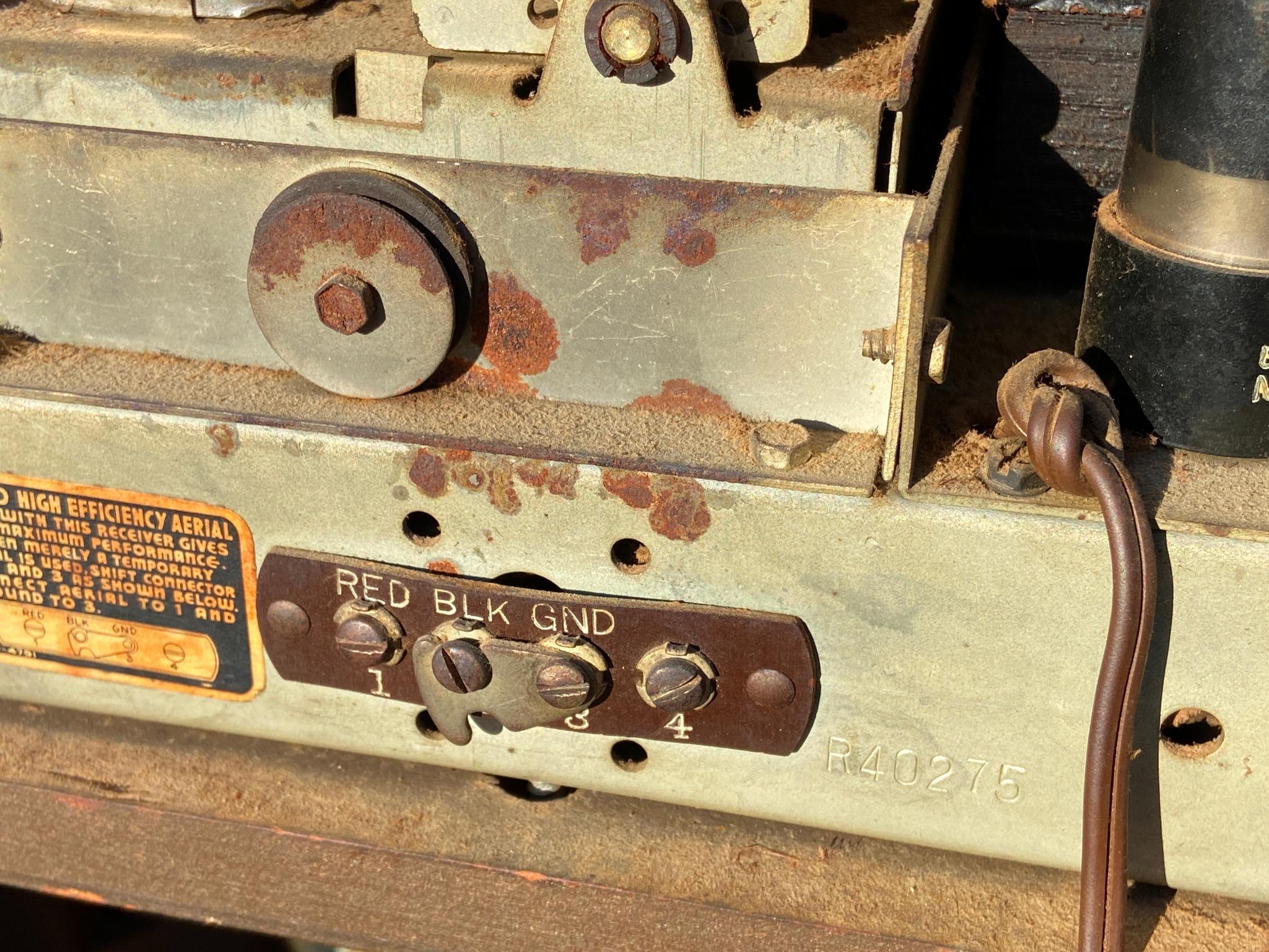 Antique Tube Radio Philco Upright Console Style