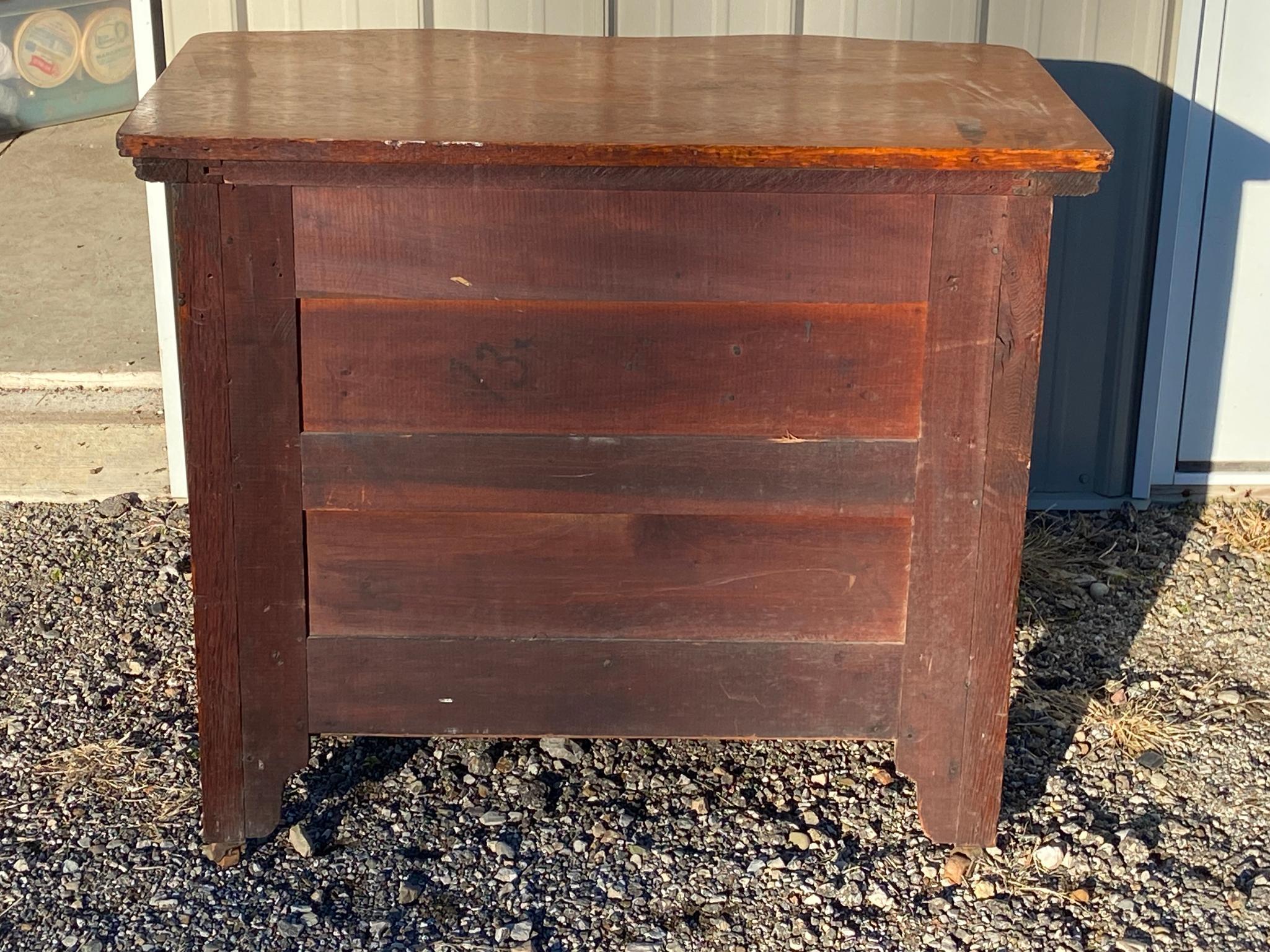 Antique Oak Wash Stand Cabinet c. 1900