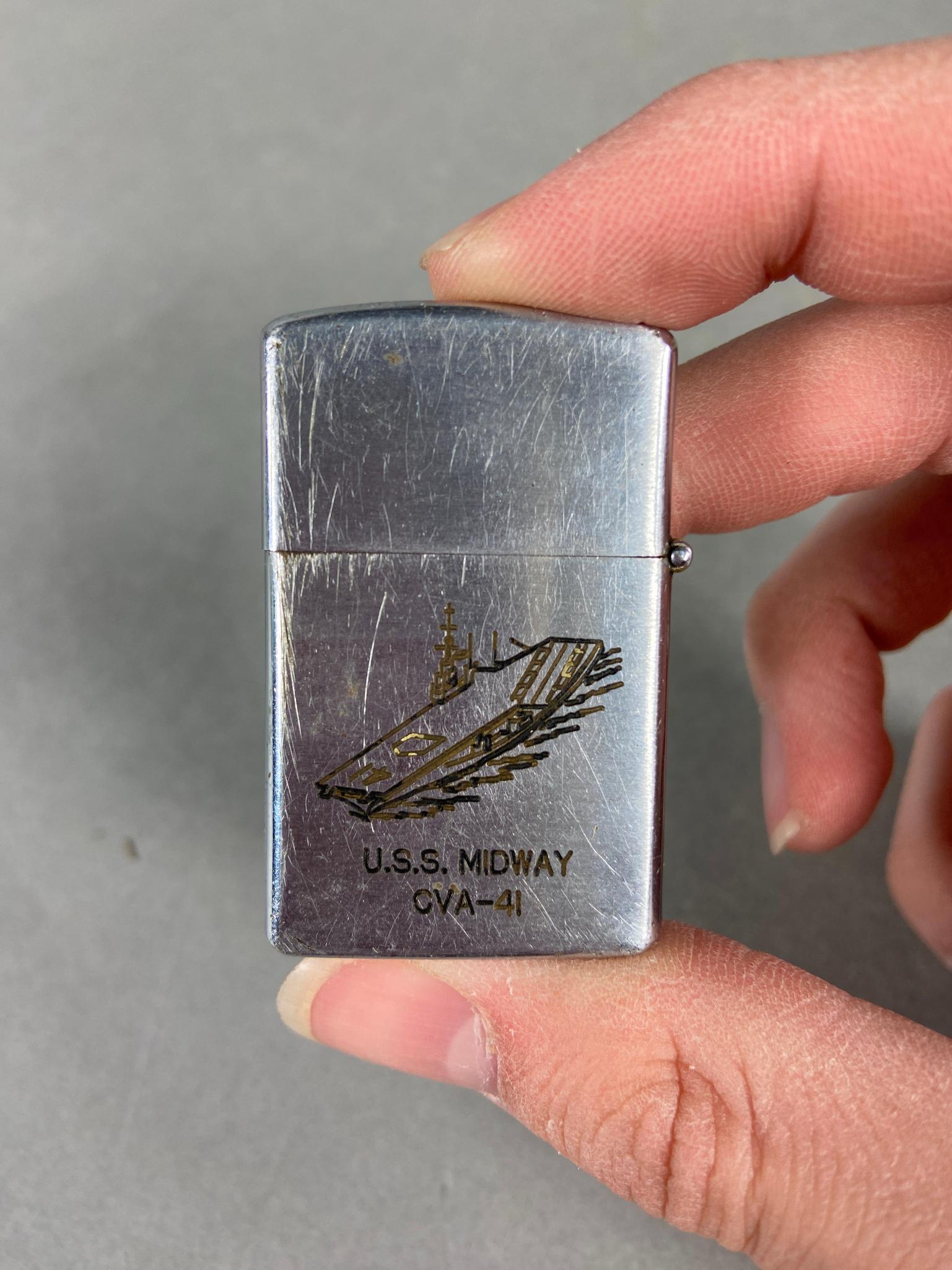 8 Vintage Lighters including Vulcan, Park and More