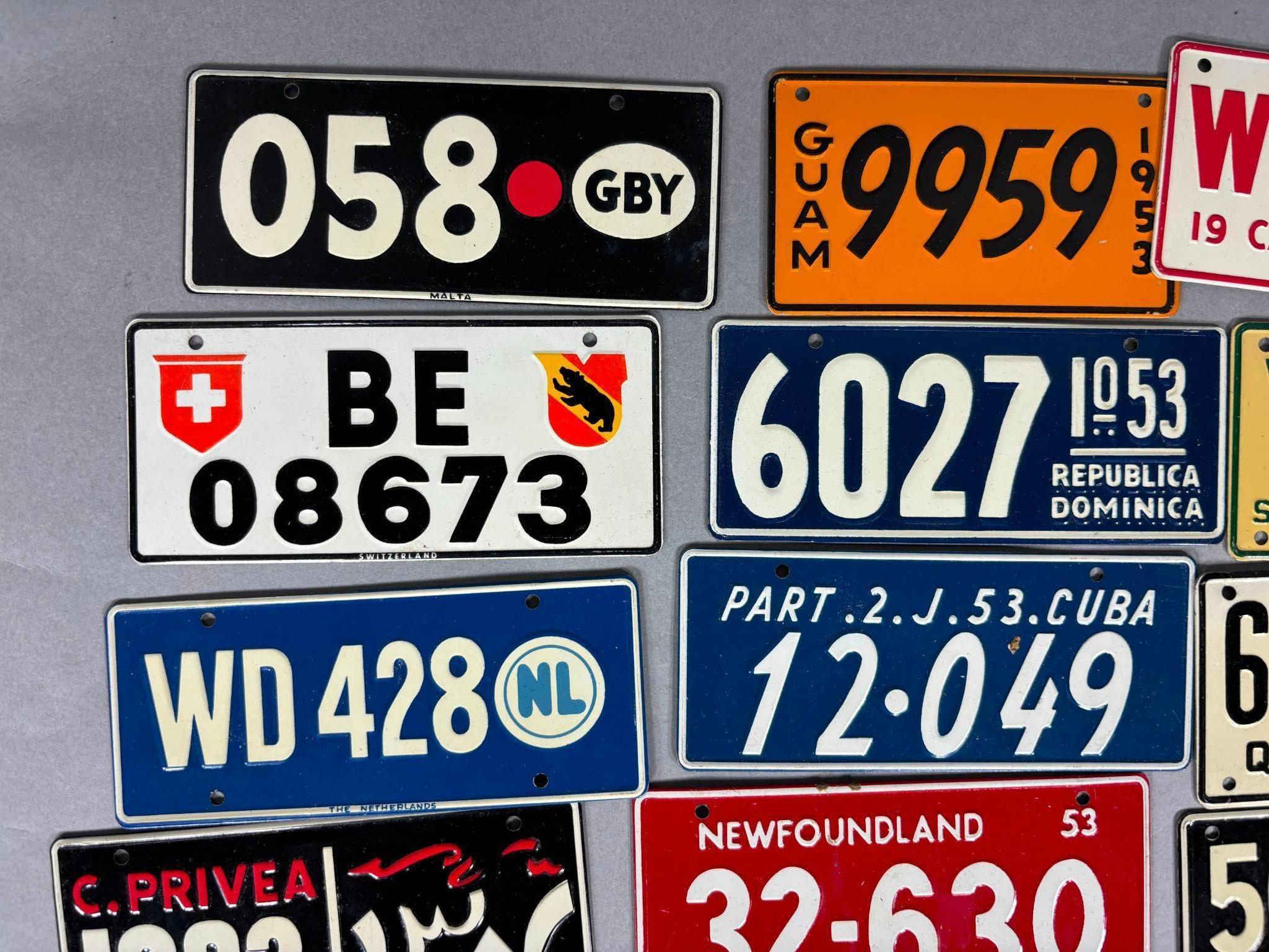 Lot of Vintage Bicycle License Plates