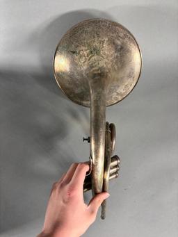 Nice Early Conn Brass Instrument Horn in Case