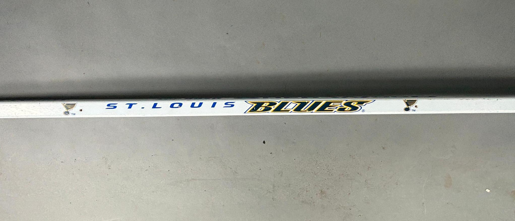 Vintage St. Louis Blues Hockey Stick Signed