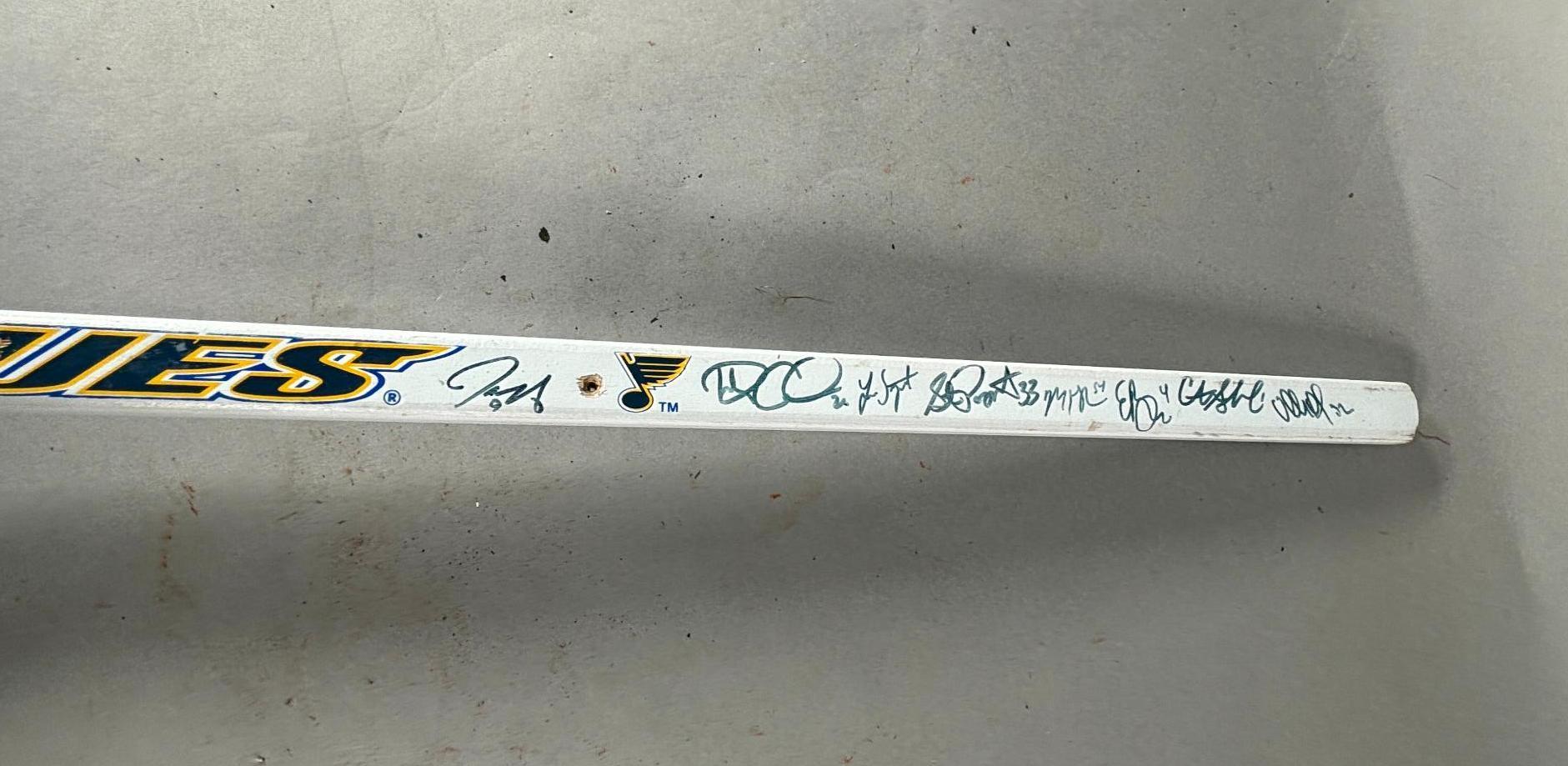 Vintage St. Louis Blues Hockey Stick Signed