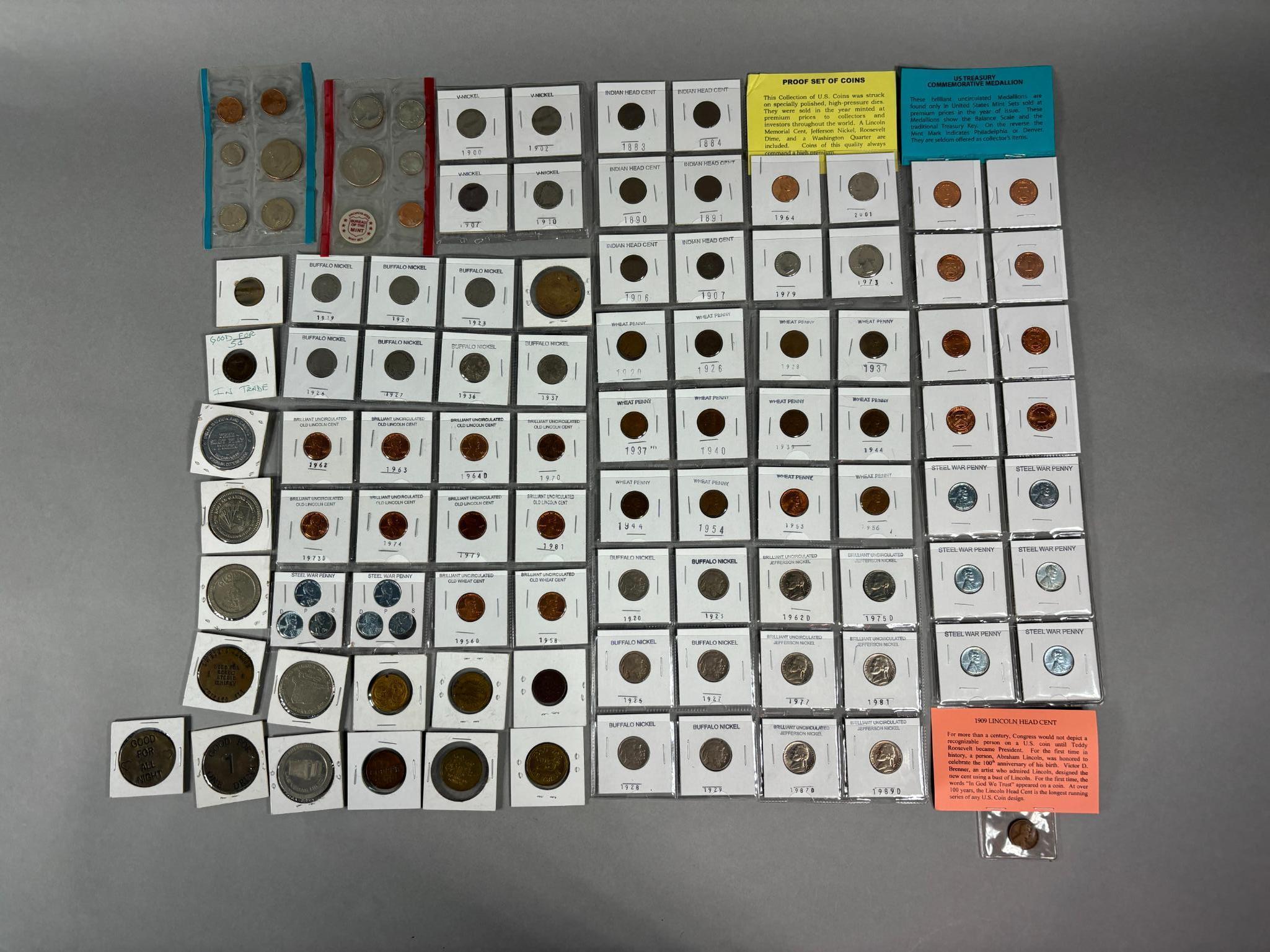 Large Lot of Assorted Coins, Mint Sets